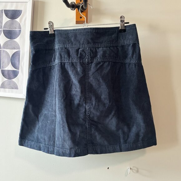 Reclaimed Vintage • navy corduroy pleated skirt - Picture 10 of 15